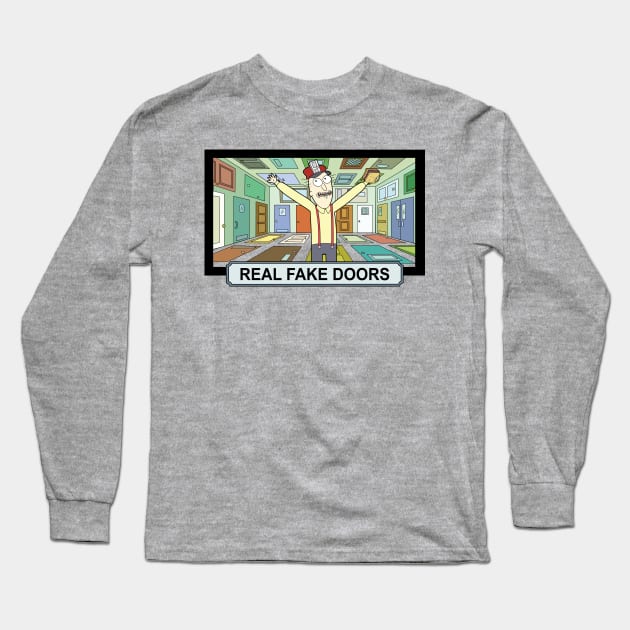 Real Fake Doors Long Sleeve T-Shirt by GlitterGuy